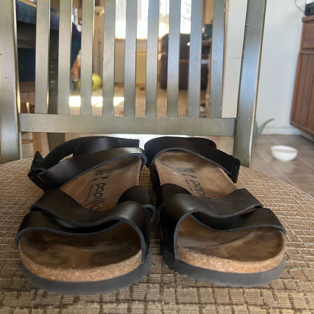 Birkenstock Papillio Lola sandals. Black leather. Size 37, 6-6.5. - Picture 7 of 13